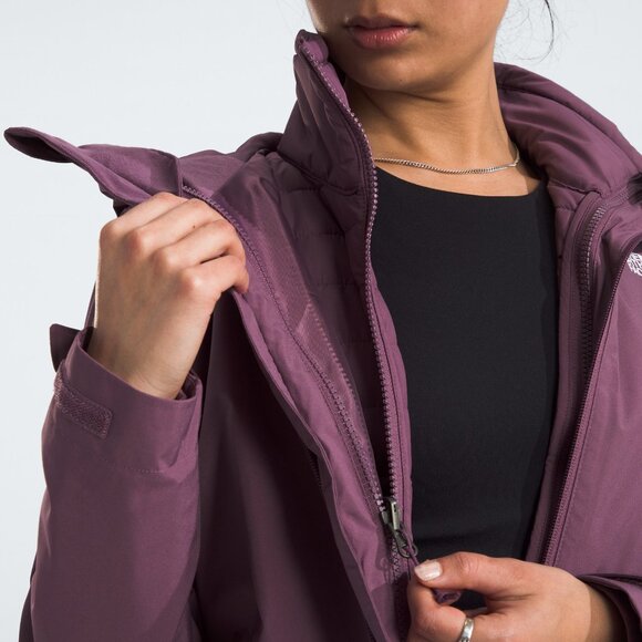 NEW North Face Womens Carto Triclimate 3-in-1 Jacket L NWT Midnight Mauve - Picture 2 of 16